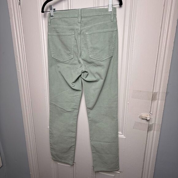 J Crew Vintage Slim Straight Womens 26 Mint Green Corduroy Zip Fly Mid Rise NWT - Picture 7 of 9